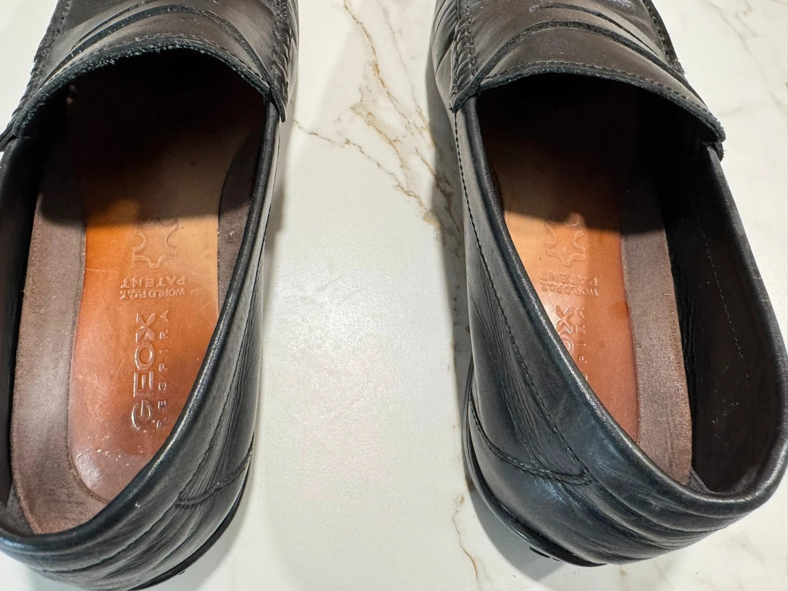 Heren mocassins maat 42 Geox zwart leer zeer goede staat – photo 4